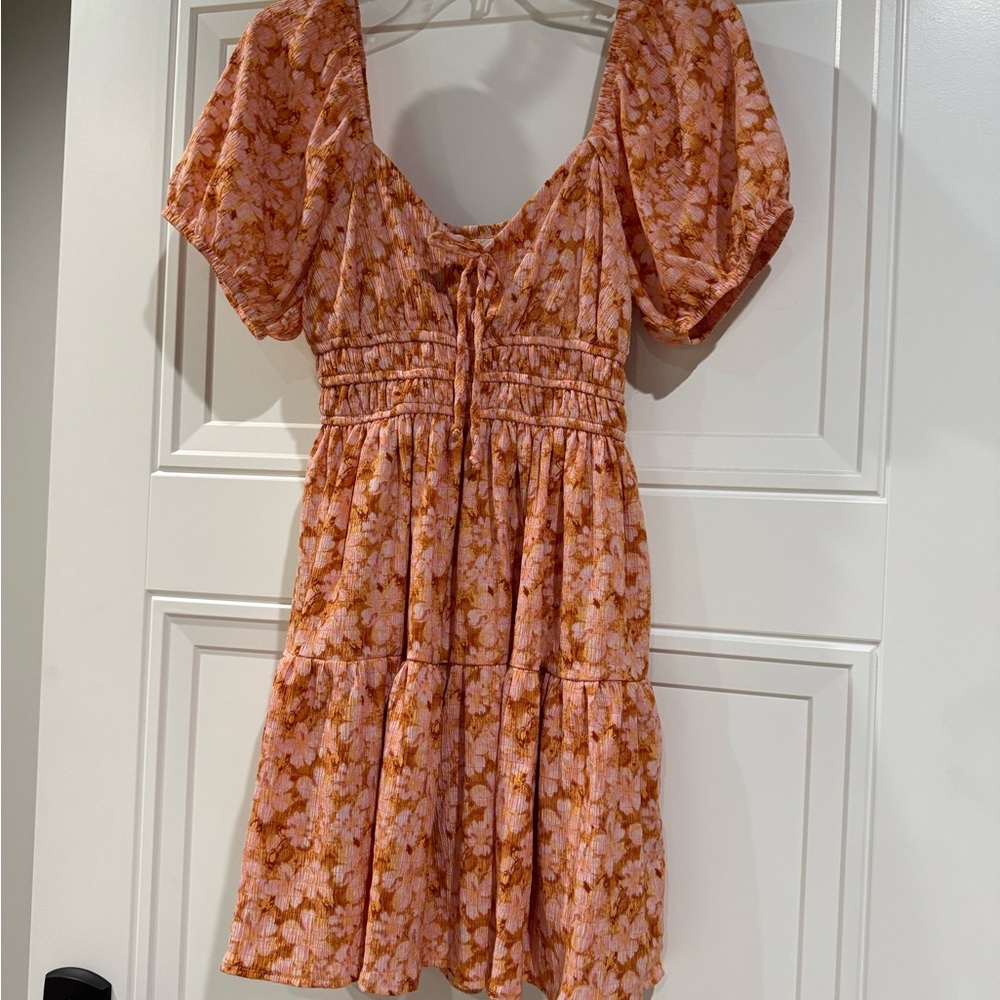 Women’s Rewind Dress in Pink and Orange (M)